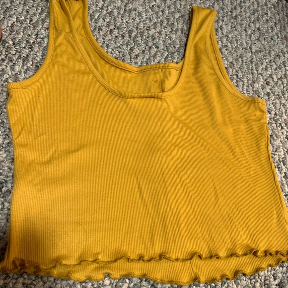 Ribbed button up cropped tank - Picture 3 of 4
